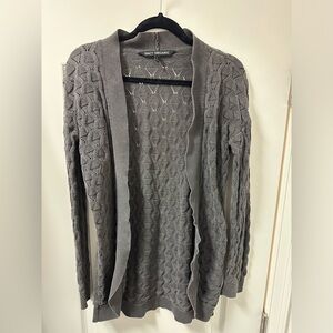 PACT organic gray cardigan size small